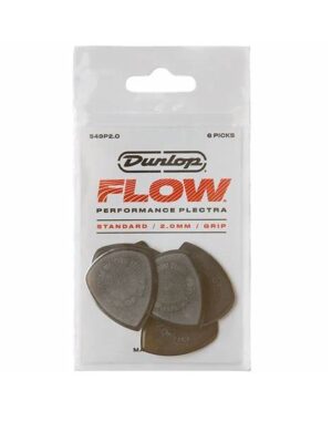 Dunlop Plettri Flow Standard Grip Player’s Pack 6 Plettri 2mm