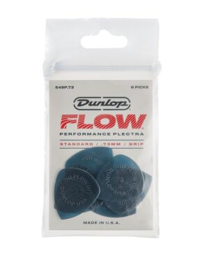 Dunlop Plettri Flow Standard Grip Player’s Pack 6 Plettri 0.73mm
