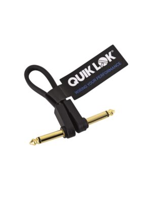 Quik Lok FPC/QB, Jack Mono 90° / Jack Mono 90°, Colore nero, Lunghezza 0,10 mt