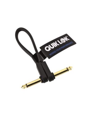 Quik Lok FPC/QB, Jack Mono 90° / Jack Mono 90°, Colore nero, Lunghezza 0,15 mt
