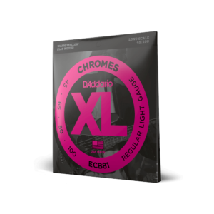 D'Addario ECB81 Chromes Bass, Light, 45-100, Long Scale