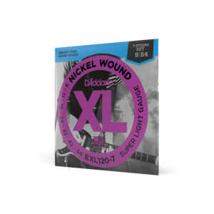 D'Addario EXL120-7 Nickel Wound, 7-String, Super Light, 09-54