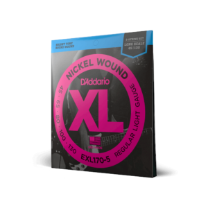 D'Addario EXL170-5 Nickel Wound 5-String Bass, Light, 45-130, Long Scale