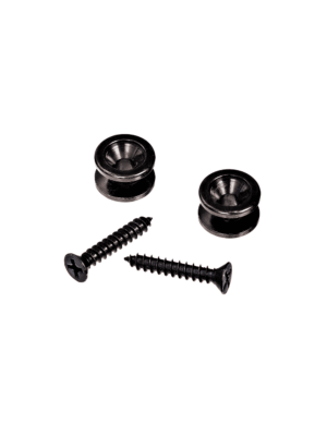 D'Addario Solid Brass End Pins Perni Tracolla Neri