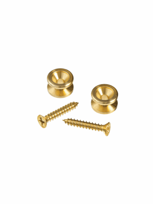 D’Addario Solid Brass End Pins Perni Tracolla Dorati