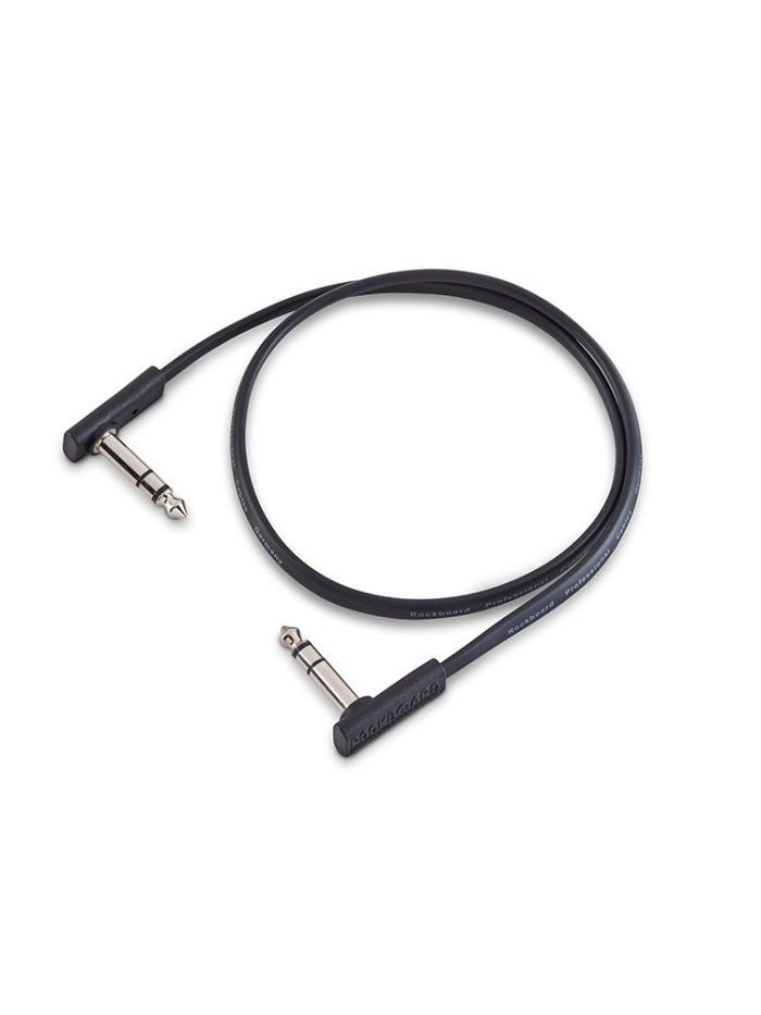 Rockboard Flat Patch TRS Cable Black 60cm