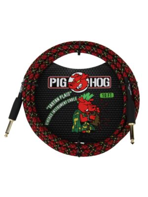 Pig Hog Vintage Series Instrument Cable Tartan Plaid 3m