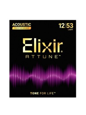 Elixir 21052 Acoustic Phosphor Bronze ATTUNE 12-53