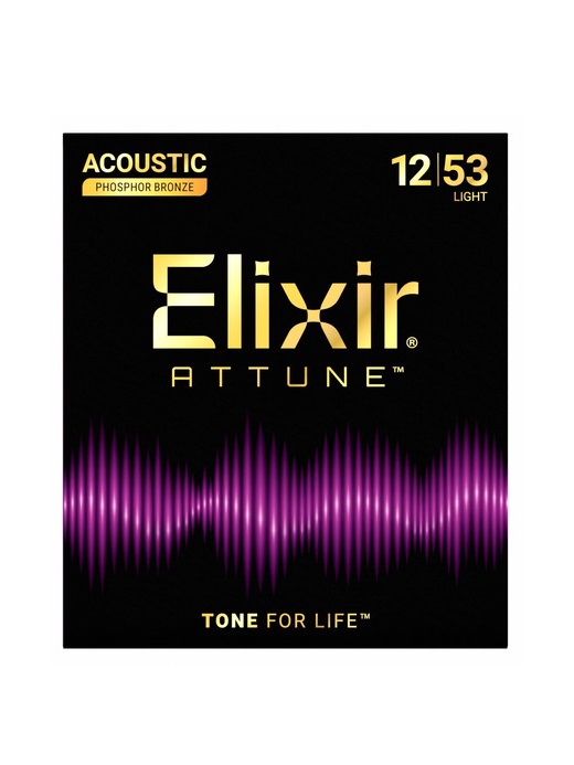 Elixir 21052 Acoustic Phosphor Bronze ATTUNE 12-53