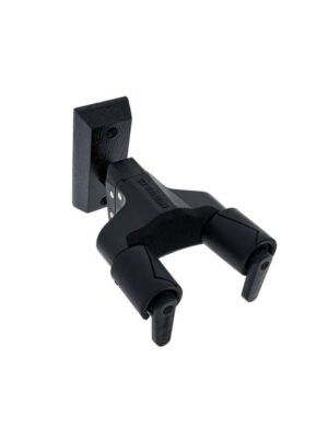 Hercules HCGSP-38WBK+ Supporto a Muro per Chitarra/Basso, Base in Legno Nero