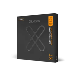 D'Addario XT Nickel per chitarra elettrica, scalatura Regular Light 10-46, 3 set